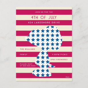 Postal Snoopy Vintage Stars & Stripes