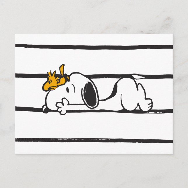 Postal Snoopy & Woodstock | Sonrisa risita risita (Anverso)
