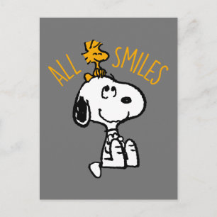 Postal Snoopy y Woodstock - Todas las Sonrisas