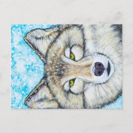 Postal Snow Wolf