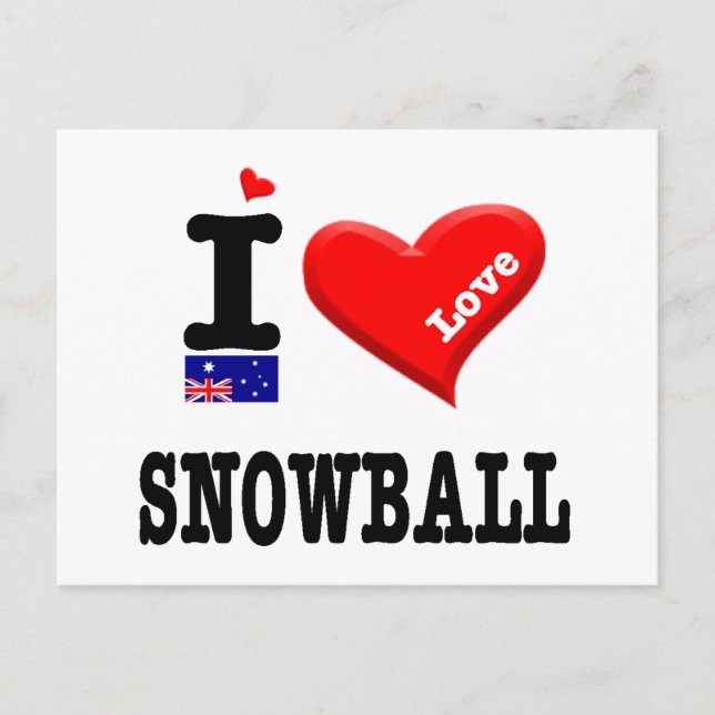 Postal SNOWBALL - Amo -