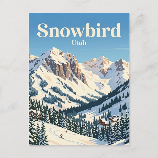 Postal Snowbird, Utah, EE. UU. (Anverso)