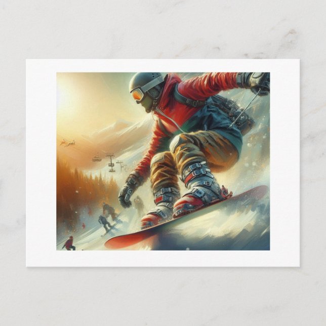 Postal Snowboard, (Anverso)