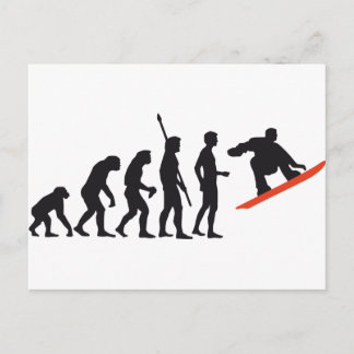 Postal snowboard de evolución