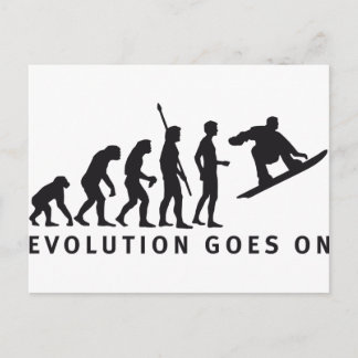 Postal snowboard de evolución