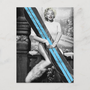 Postal Snowboard de Marilyn