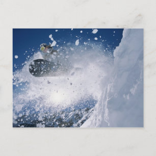 Postal Snowboard en el centro turístico del Snowbird,