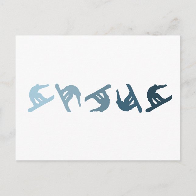 Postal Snowboard extremo (Anverso)