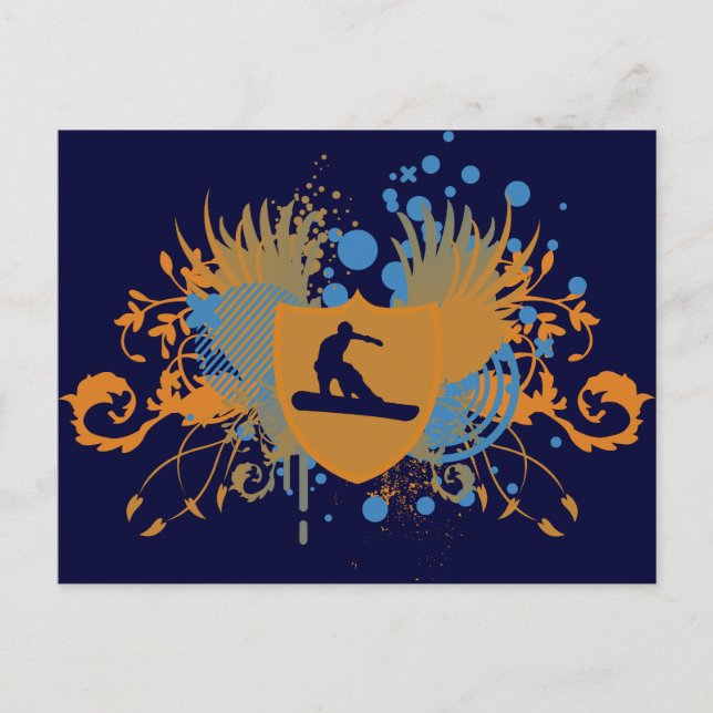 Postal snowboard : hi-fi : (Anverso)