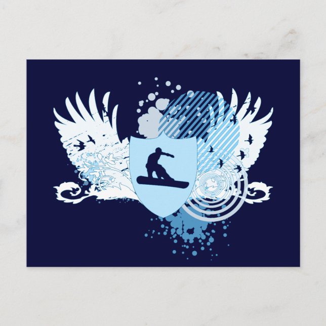 Postal snowboard : hi-fi v.2 : (Anverso)