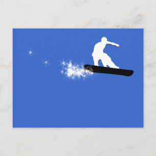 Postal snowboard. simple.