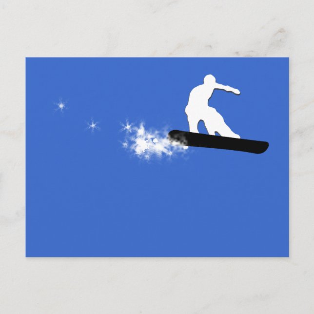 Postal snowboard. simple. (Anverso)