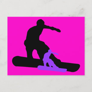 Postal snowboard : sombra