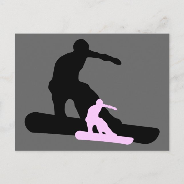 Postal snowboard : sombra (Anverso)