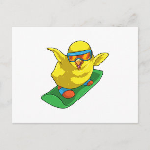 Postal Snowboarder Chick