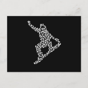 Postal Snowboarder snowboard vacaciones en snowboard