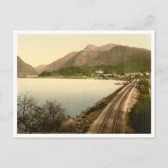 Postal Snowdon de Llyn Padarn, Gwynedd, Gales (Anverso)