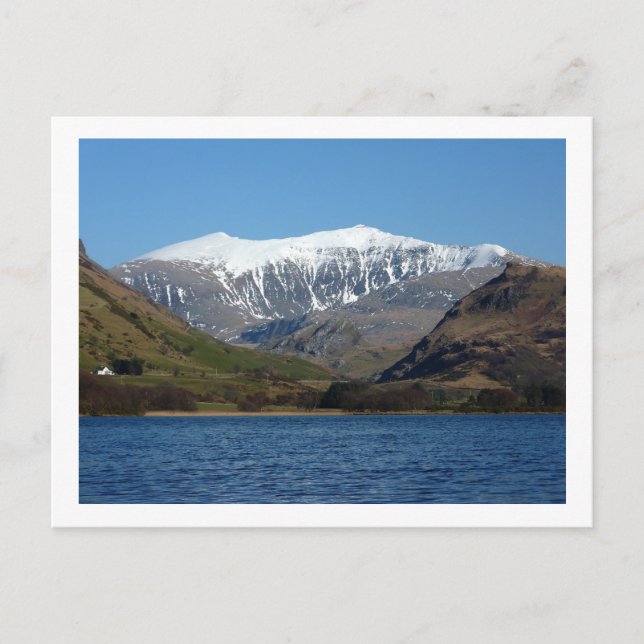 Postal Snowdon desde Llyn Nantlle Uchaf (Anverso)