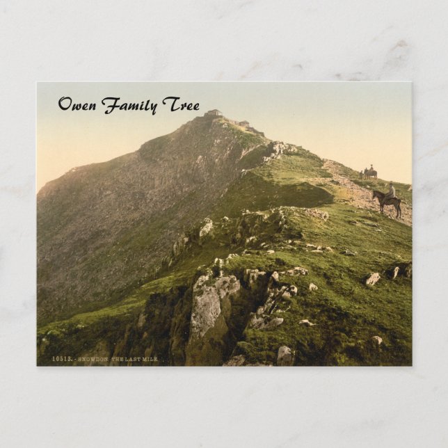 Postal Snowdon - La última Milla, Gwynedd, Gales (Anverso)