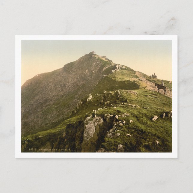 Postal Snowdon - La última Milla, Gwynedd, Gales (Anverso)