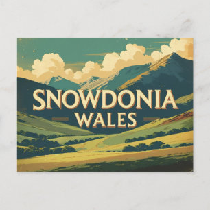 Postal Snowdonia, Gales – majestuosas cumbres y belleza s