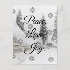Postal Snowflakes Snowflakes Navidades sketch blanco negr