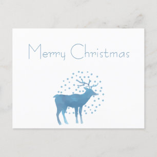 Postal Snowley Reindeer Feliz Navidad