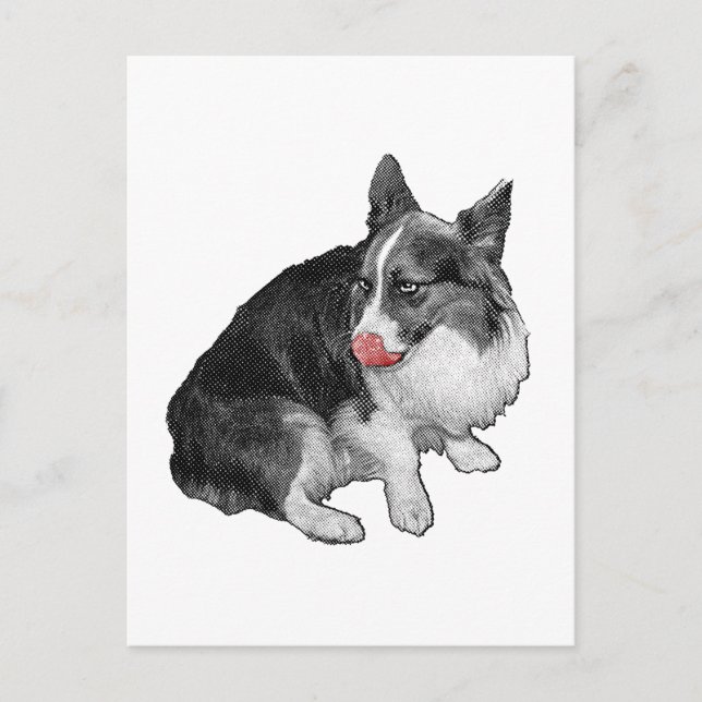 Postal Snowmail: Quick Lick Hello (Anverso)