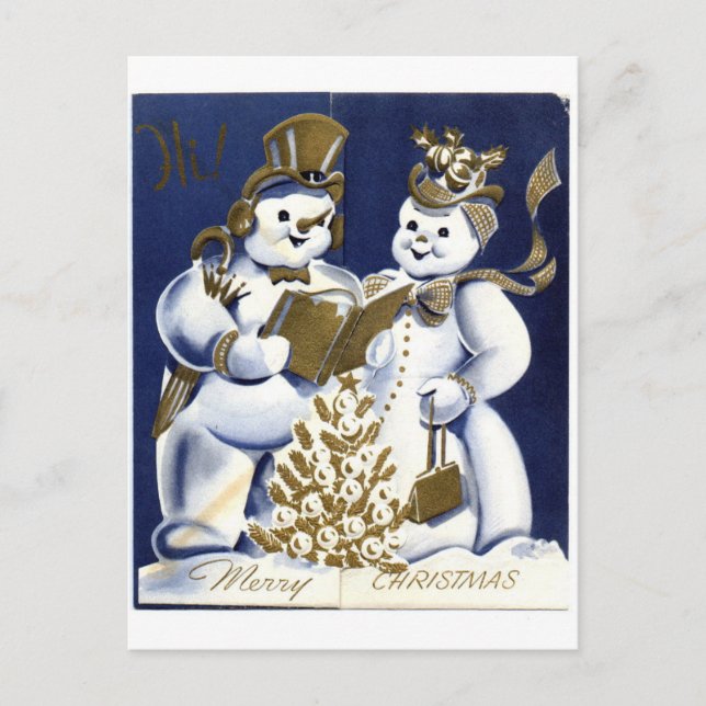 Postal Snowman (Anverso)