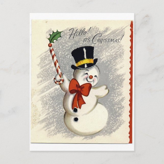 Postal Snowman (Anverso)