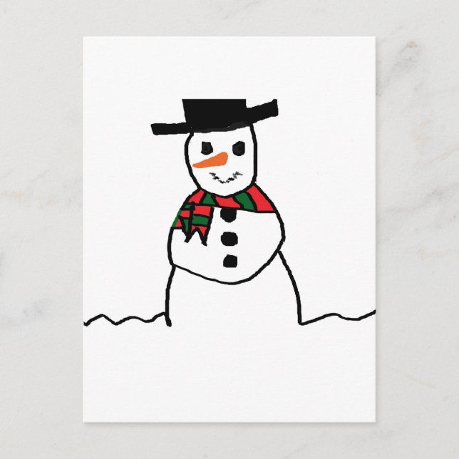Postal Snowman (Anverso)