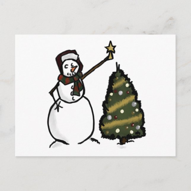 Postal Snowman (Anverso)