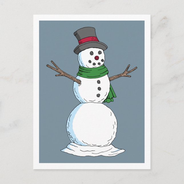 Postal Snowman (Anverso)