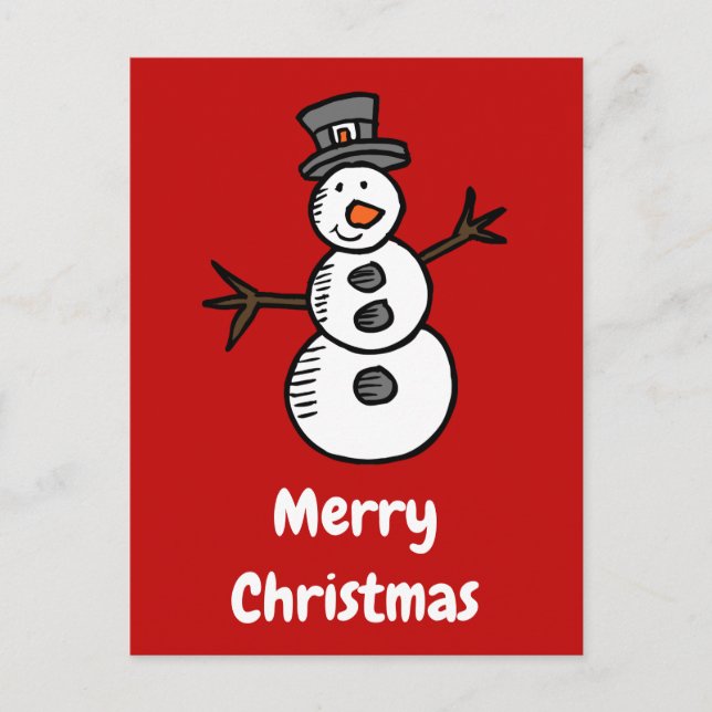 Postal Snowman (Anverso)