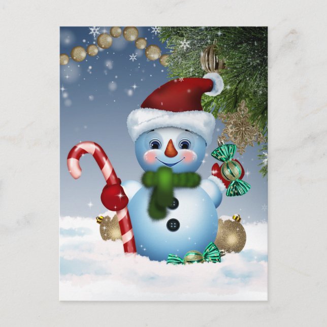 Postal Snowman (Anverso)