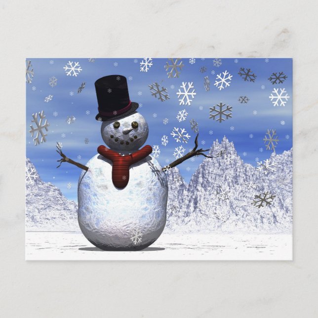 Postal Snowman (Anverso)