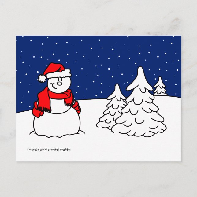 Postal Snowman (Anverso)