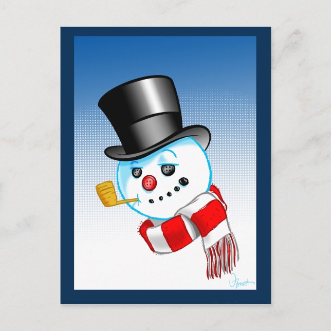 Postal Snowman (Anverso)