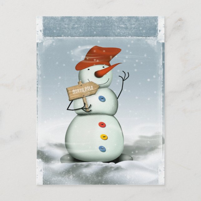 Postal Snowman (Anverso)