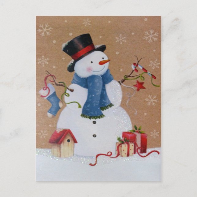 Postal Snowman (Anverso)