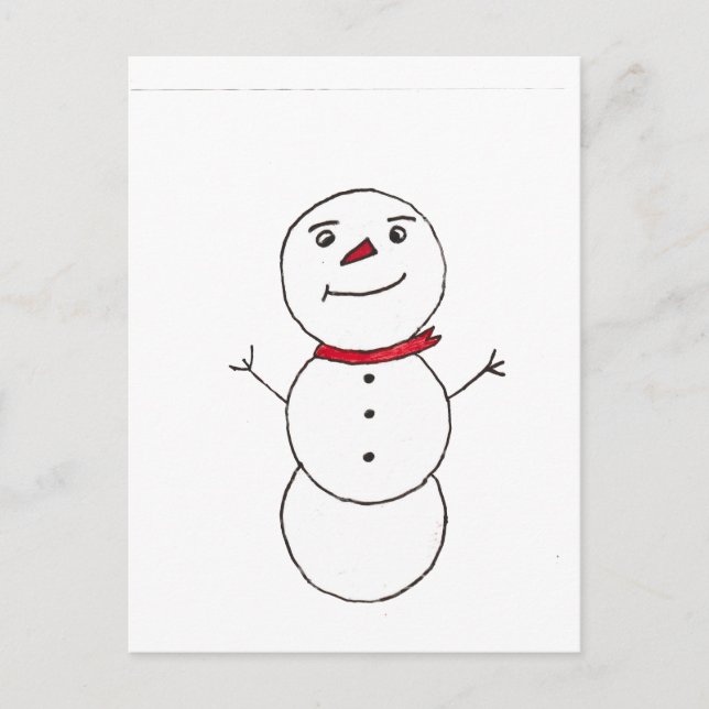 Postal Snowman (Anverso)