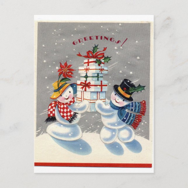 Postal Snowman (Anverso)