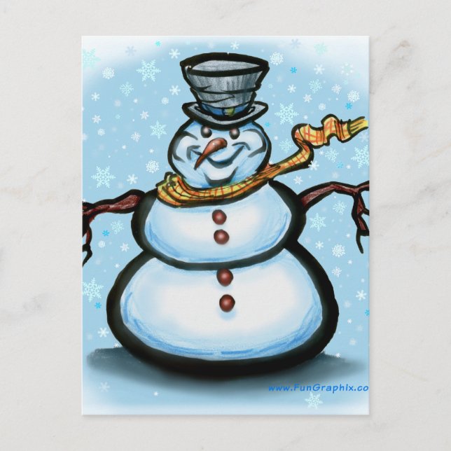 Postal Snowman (Anverso)