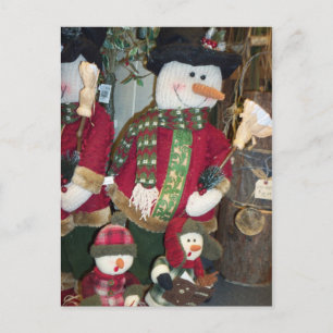 Postal Snowman & Children