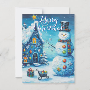 Postal Snowman House presenta Navidades personalizados
