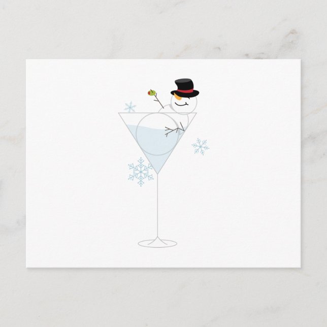 Postal Snowman Martini (Anverso)