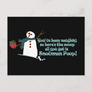 Postal Snowman Poop