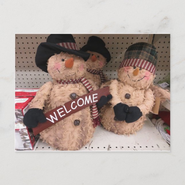 Postal Snowmen Trio (Anverso)