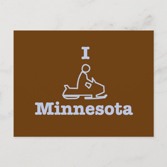 Postal Snowmobile Minnesota (Anverso)