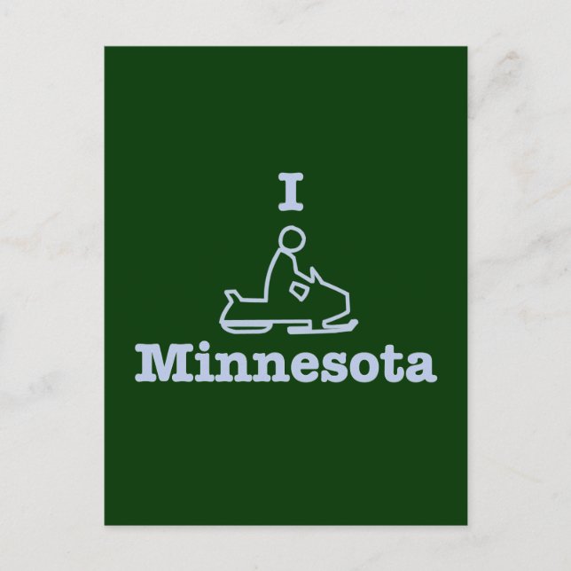 Postal Snowmobile Minnesota (Anverso)